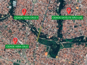 ponte sobre cidade vera cruz