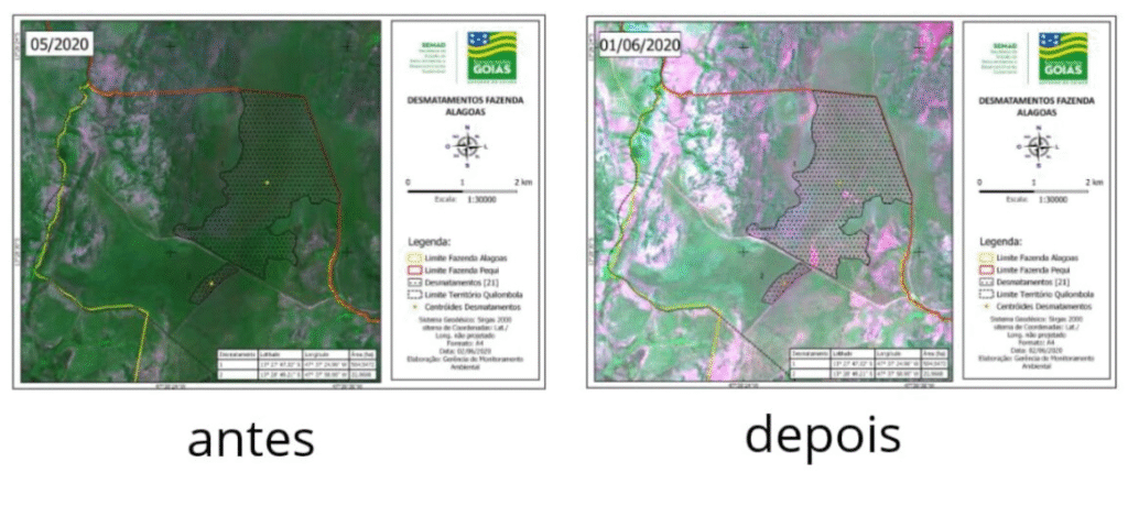 Fazendeiros desmantam área de cerca de 1 mil hectares com correntão no Território Kalunga 1 Captura de tela 2025 05 20 102614